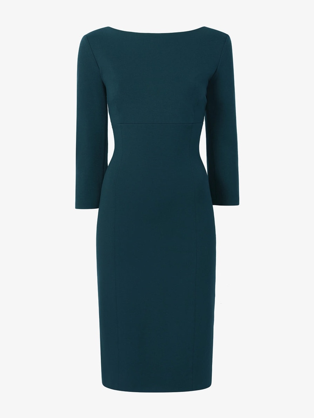 MM.LaFleur Midnight Teal Boatneck Sheath Dress